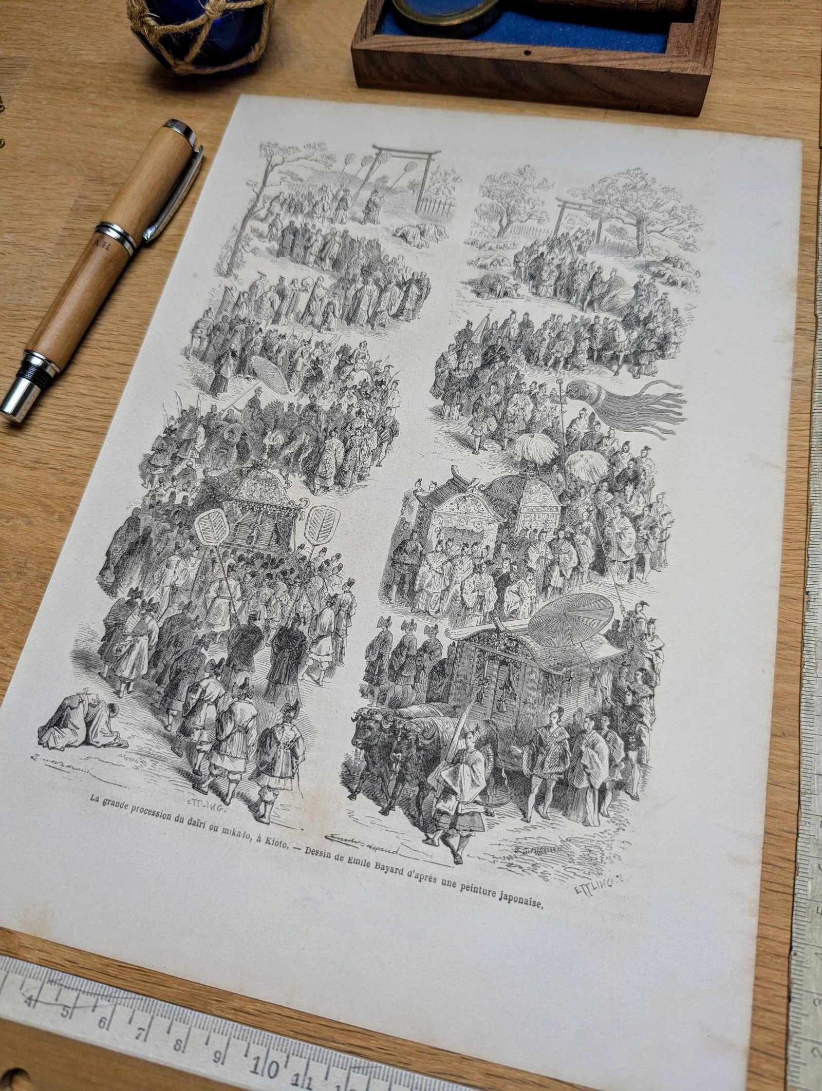 A grande procissão do Mikado, Japão. Ilustração impressa em 1866. – photo 3